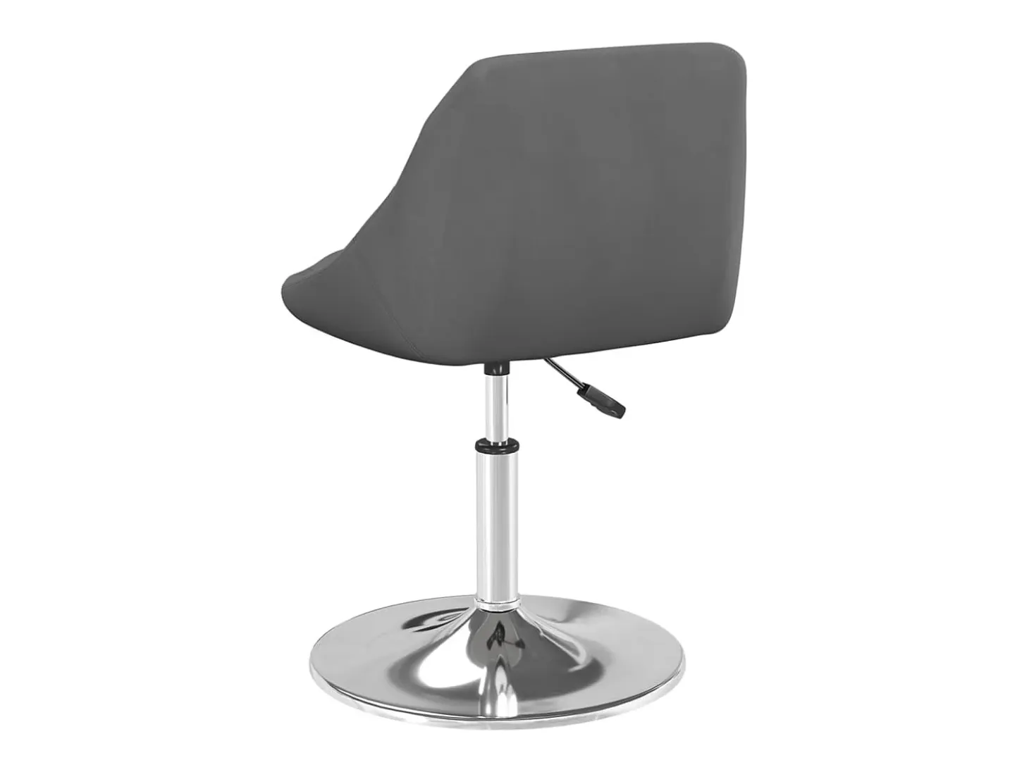Sillas de comedor giratorias 6 unidades terciopelo gris oscuro