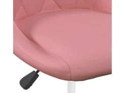 Sillas de comedor giratorias 2 unidades terciopelo rosa