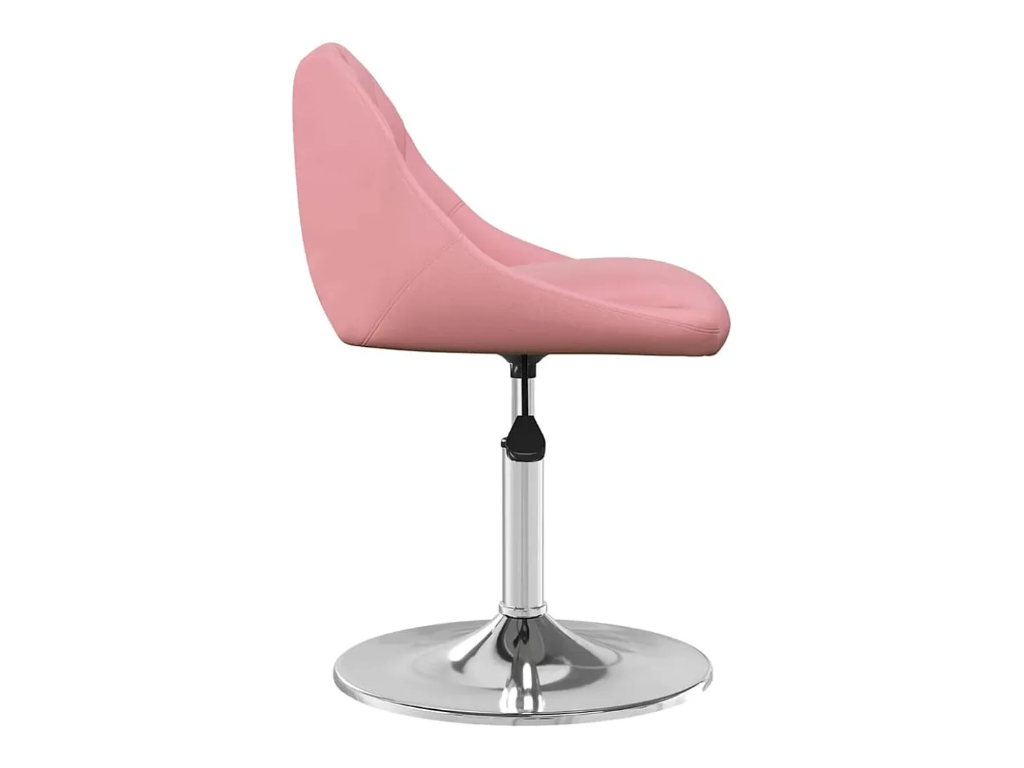 Sillas de comedor giratorias 2 unidades terciopelo rosa
