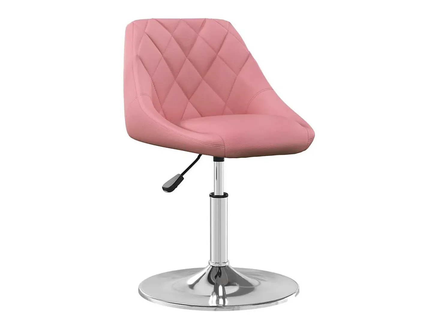 Sillas de comedor giratorias 2 unidades terciopelo rosa