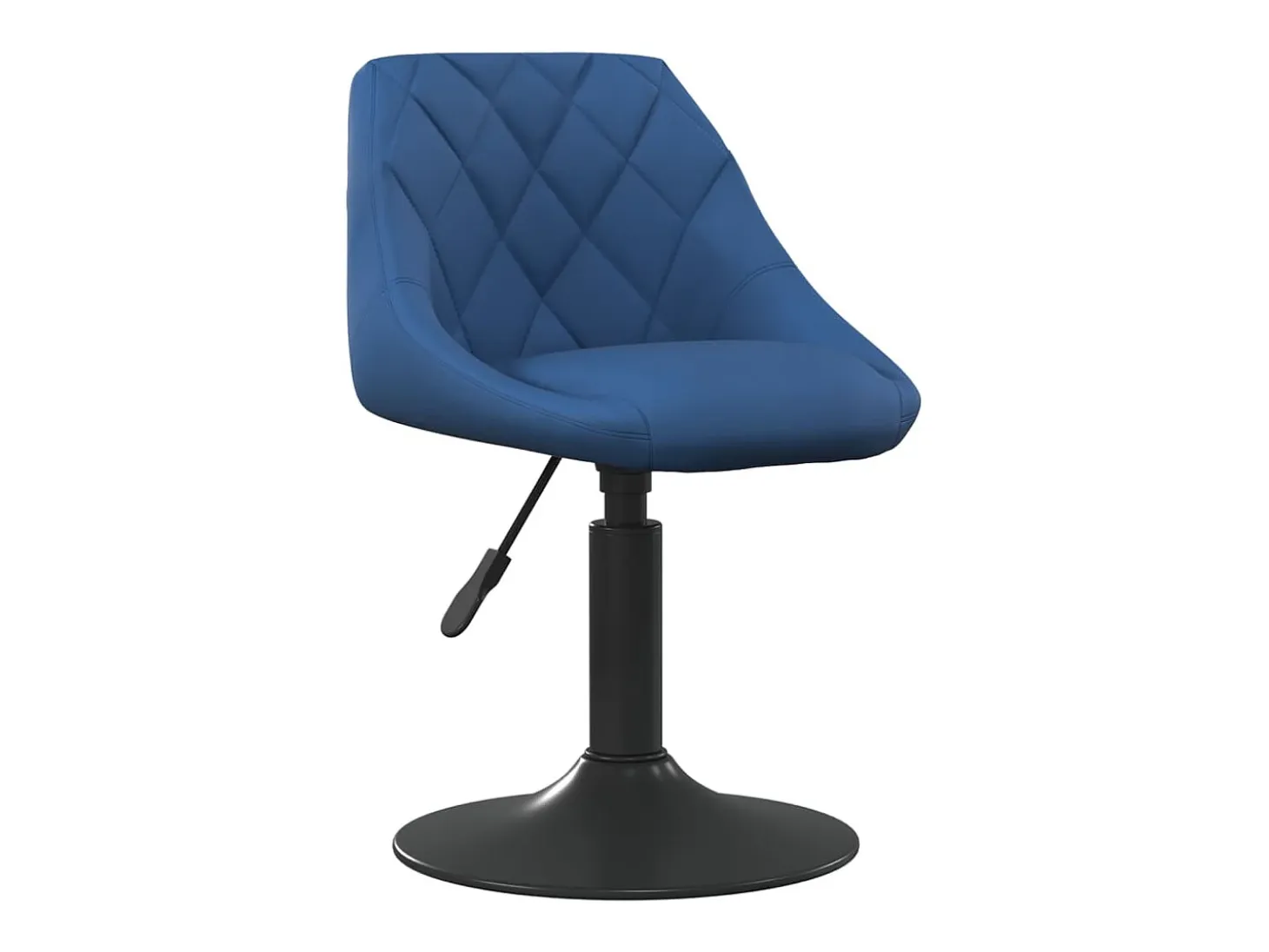 Sillas de comedor giratorias 2 unidades terciopelo azul