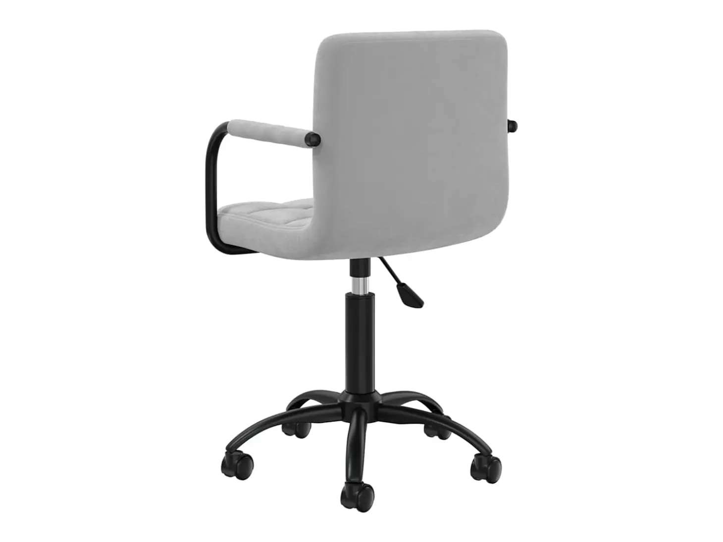 Sillas de comedor giratorias 2 unidades de terciopelo gris claro