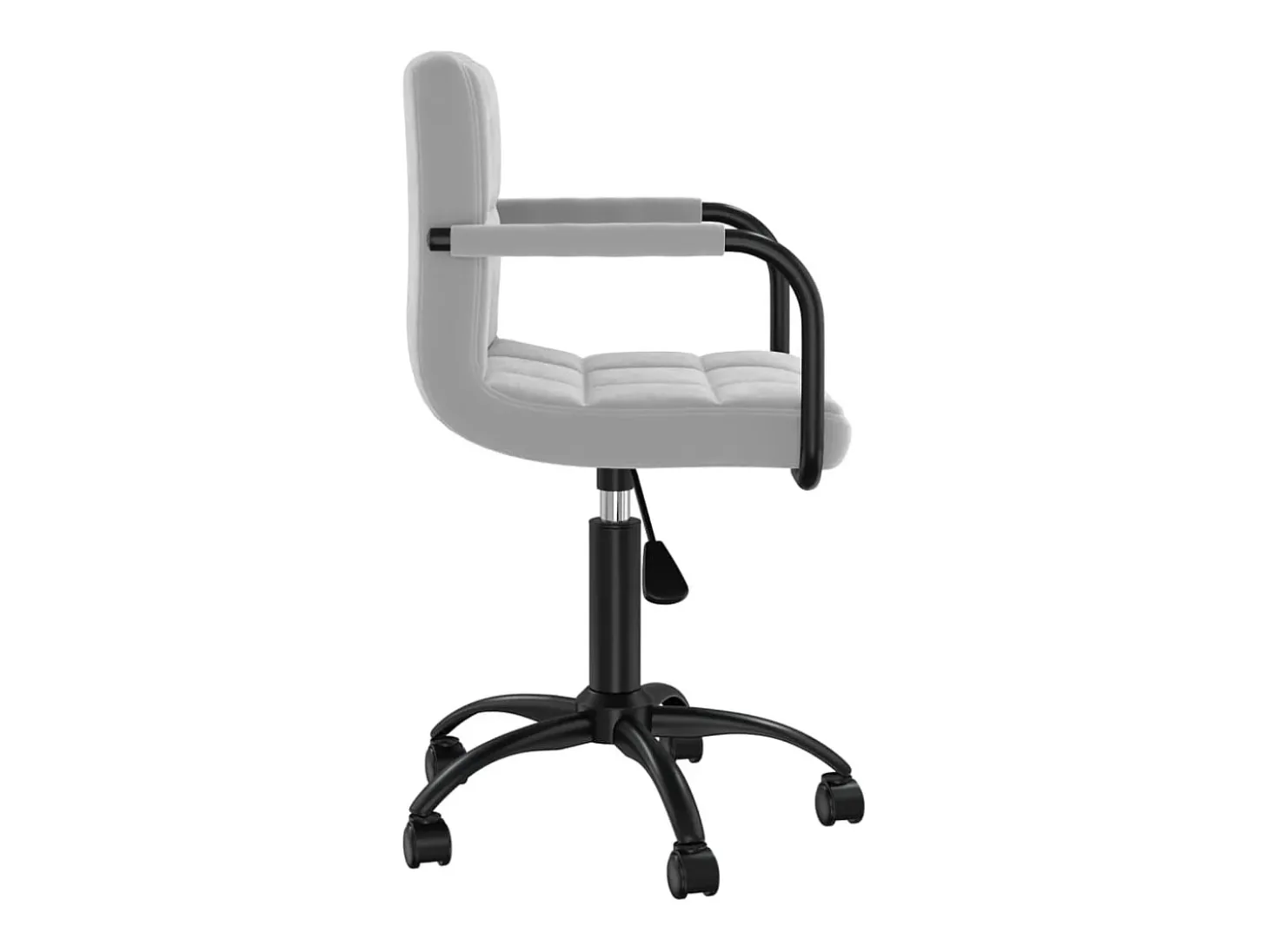 Sillas de comedor giratorias 2 unidades de terciopelo gris claro