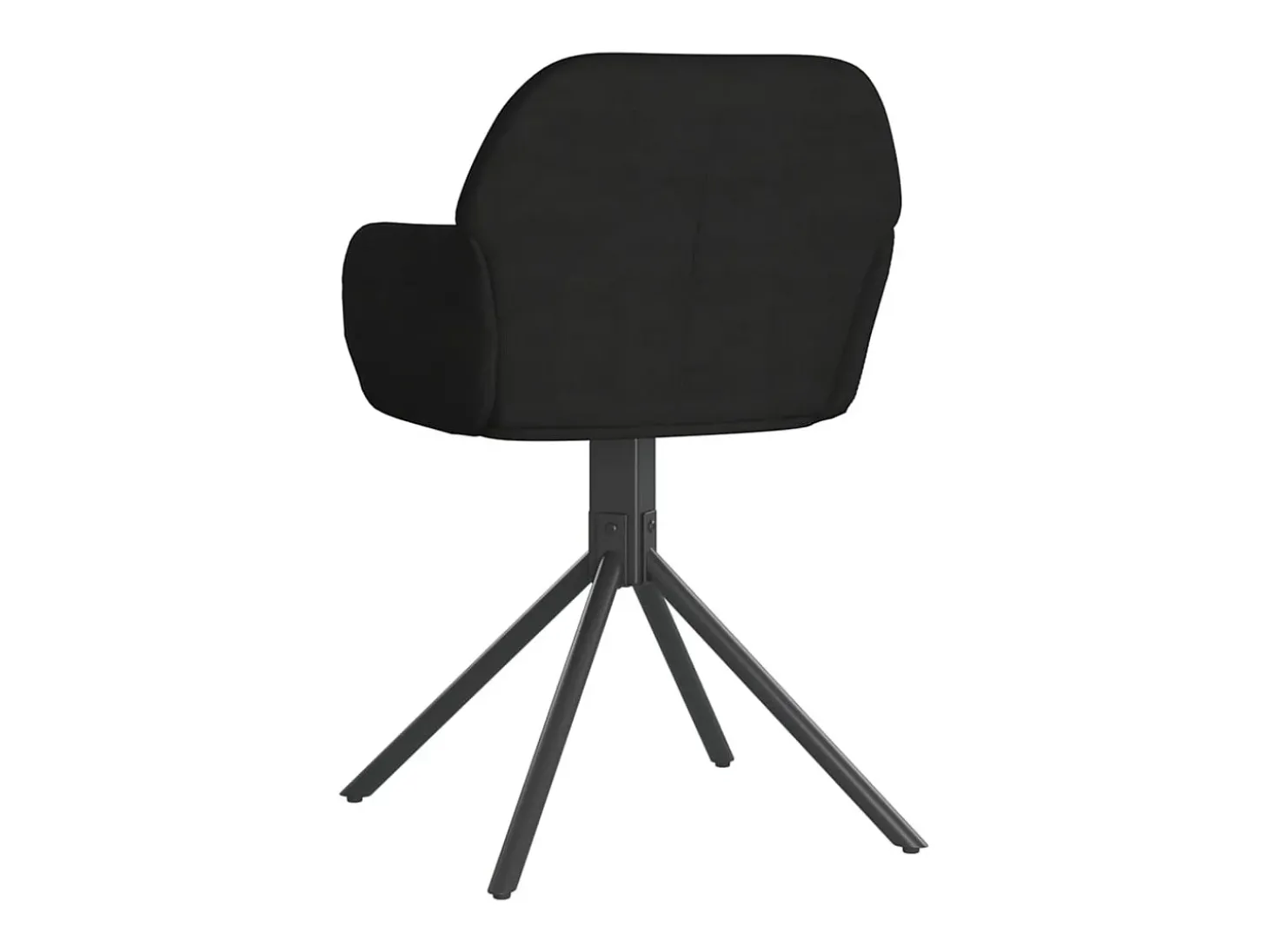 Sillas de comedor giratorias 2 uds terciopelo negro
