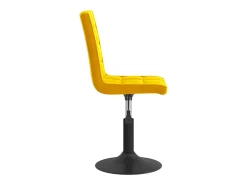 Sillas de comedor giratorias 6 unidades terciopelo amarillo mostaza