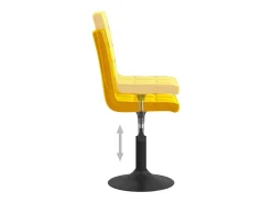 Sillas de comedor giratorias 6 unidades terciopelo amarillo mostaza