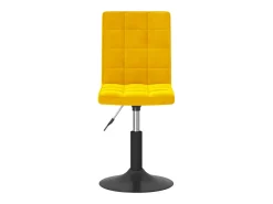 Sillas de comedor giratorias 6 unidades terciopelo amarillo mostaza