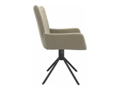 Sillas de comedor giratorias 2 unidades de terciopelo gris claro