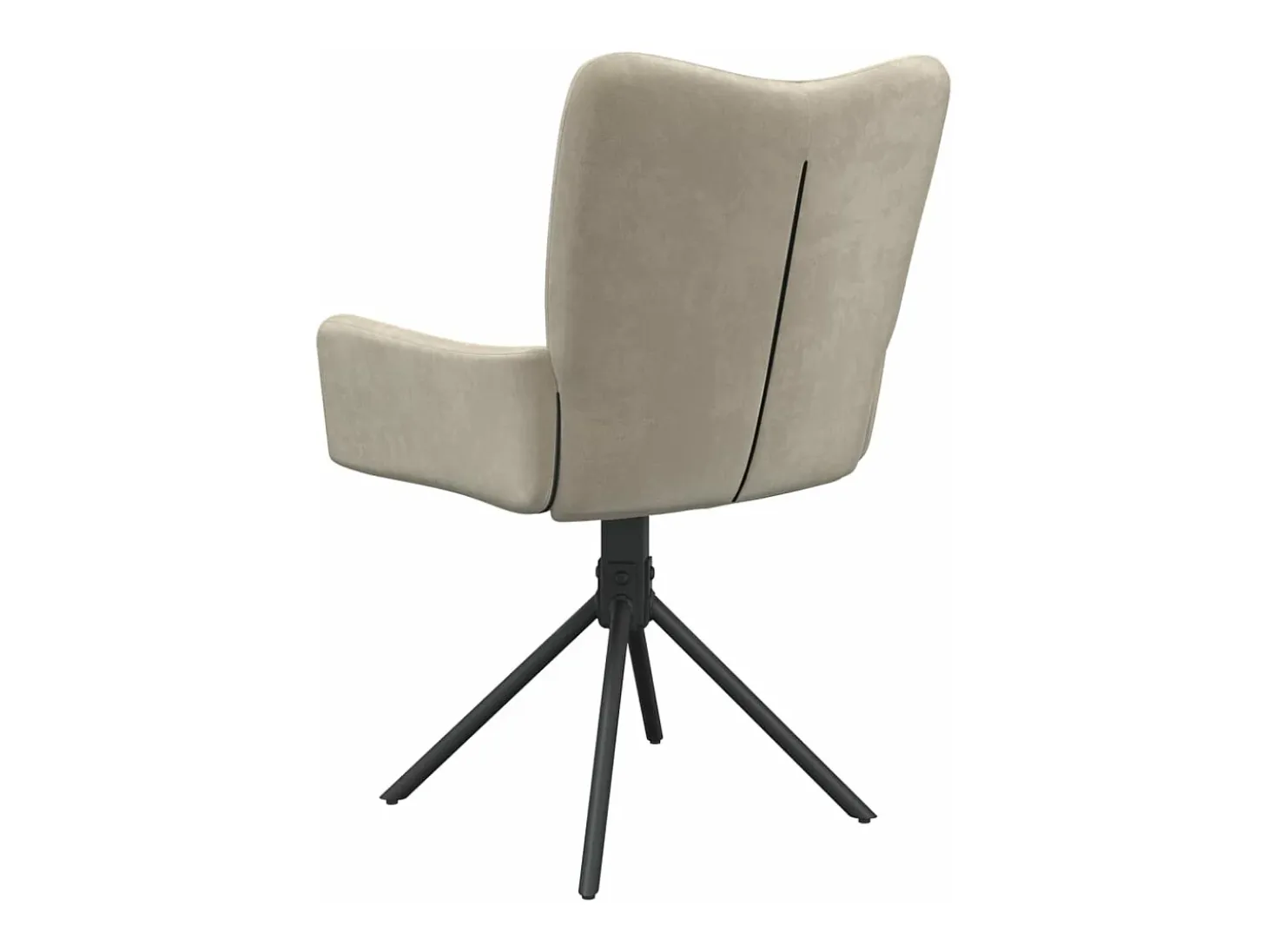 Sillas de comedor giratorias 2 unidades de terciopelo gris claro
