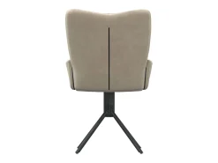 Sillas de comedor giratorias 2 unidades de terciopelo gris claro