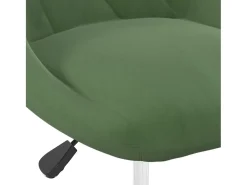 Sillas de comedor giratorias 4 uds terciopelo verde oscuro