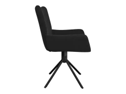Sillas de comedor giratorias 2 uds terciopelo negro