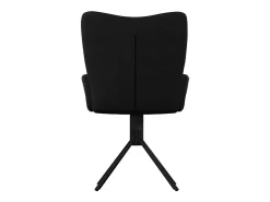 Sillas de comedor giratorias 2 uds terciopelo negro