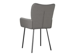 Sillas de comedor giratorias 2 unidades tela gris claro