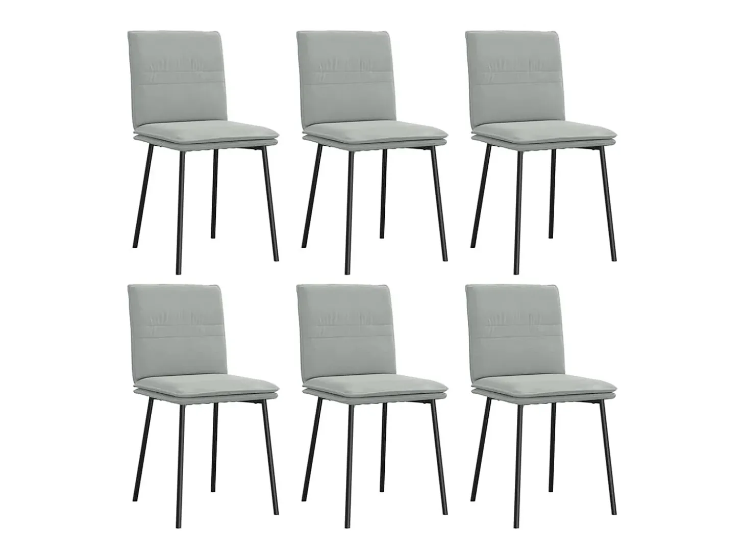 Sillas de comedor giratorias 6 unidades terciopelo gris claro
