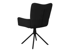 Sillas de comedor giratorias 2 unidades terciopelo negro