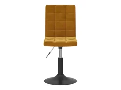 Sillas de comedor giratorias 2 unidades terciopelo marrón