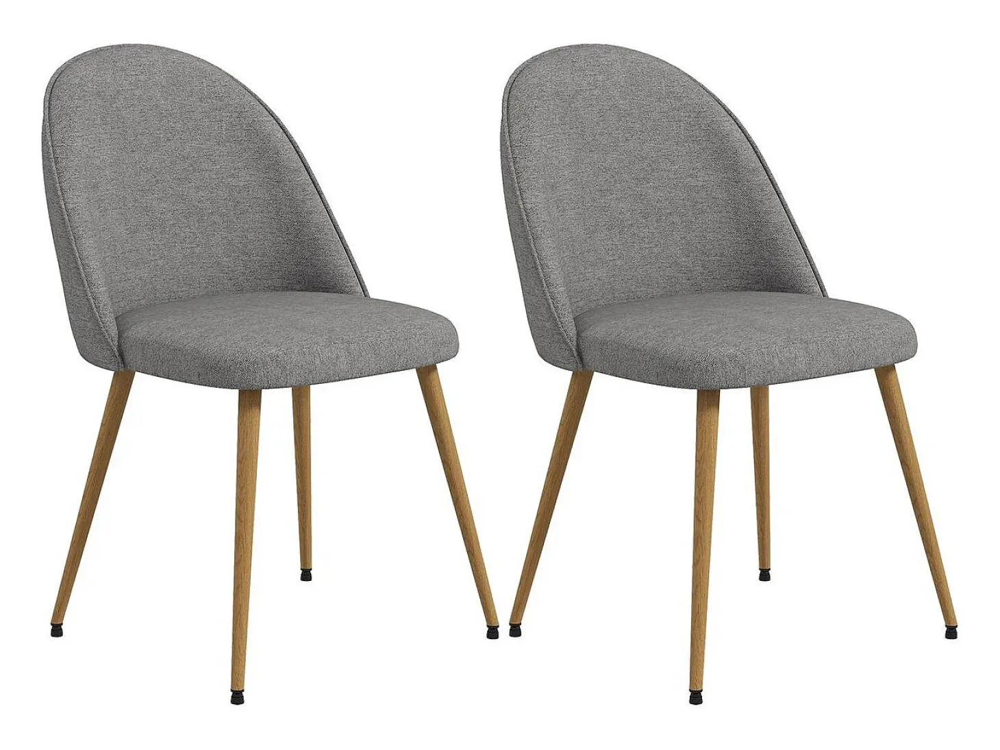 Sillas de comedor gris 50x52x83 cm HOMCOM