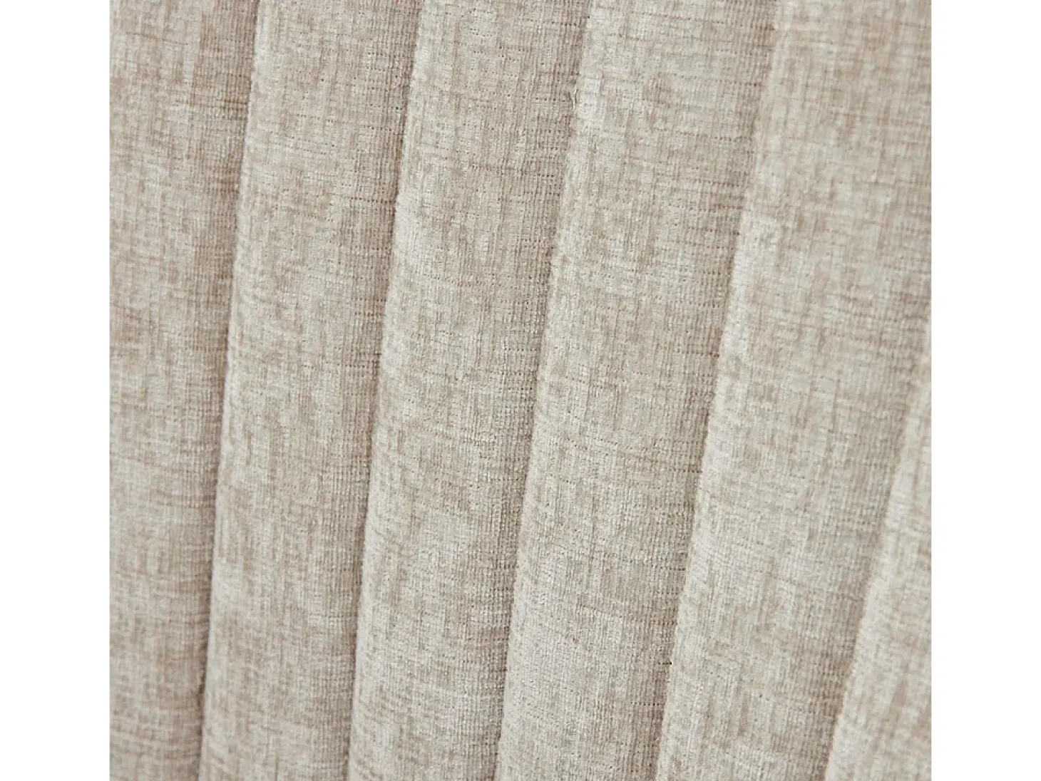 Sillas de comedor, juego de dos, tapizadas en tela con acolchado mullido, patas curvadas de madera maciza, lino, beige claro