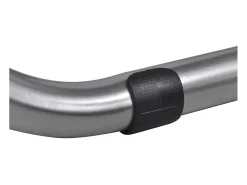 Sillas de comedor plegables 2 uds cuero sintético y acero negro