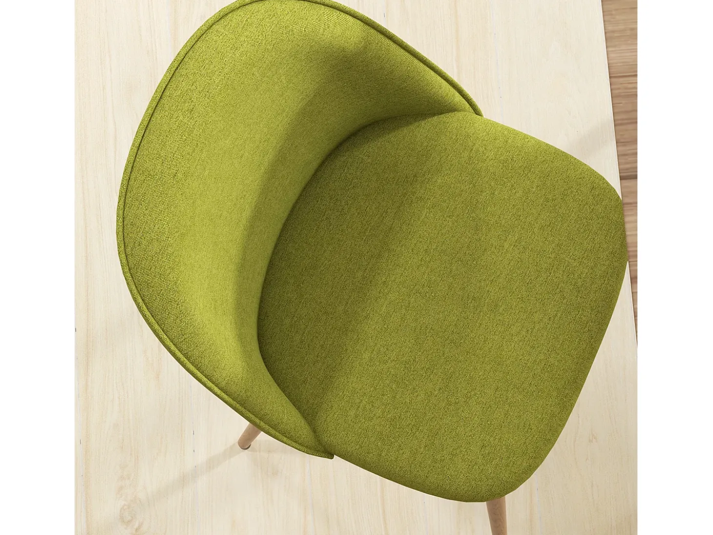 Sillas de comedor verde 50x52x83 cm HOMCOM