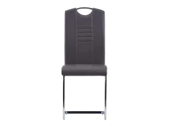 Sillas de comedor voladizas 2 unidades cuero sintético gris