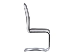 Sillas de comedor voladizas 2 unidades cuero sintético gris