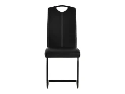 Sillas de comedor voladizas 2 unidades cuero sintético negro