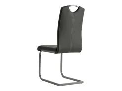 Sillas de comedor voladizas 6 unidades cuero sintético gris