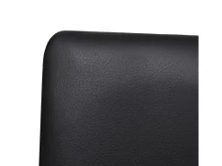 Sillas de comedor voladizas 2 unidades cuero sintético negro