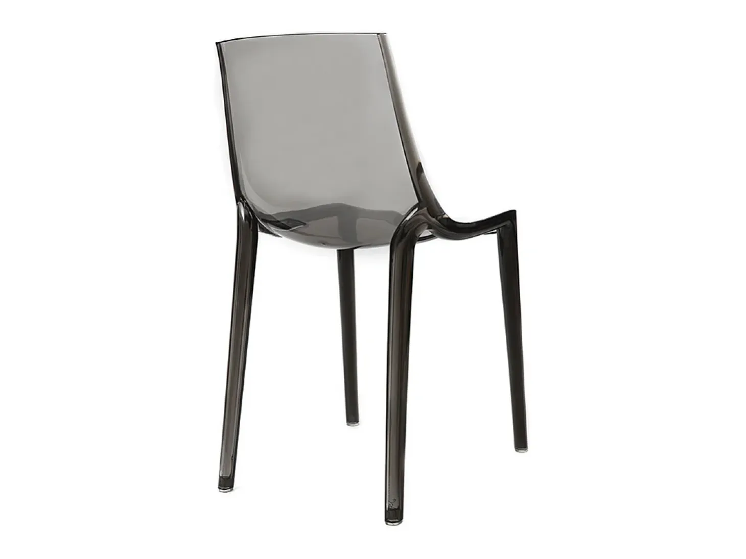 Sillas diseño grises ahumado lote de 2 interior / exterior YZEL