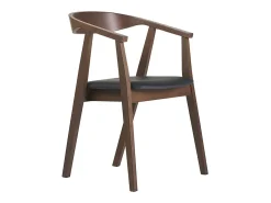 Sillas escandinavas diseño negro y madera oscura (juego de 2) BAHIA