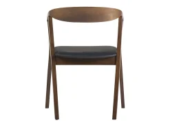 Sillas escandinavas diseño negro y madera oscura (juego de 2) BAHIA