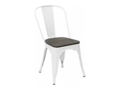 sillas industriales metal acero para cocinas y bares steel one - Blanco