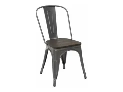 sillas industriales metal acero para cocinas y bares steel one - Gris Oscuro