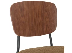 Sillas loop texturizada, set de 2 mostaza