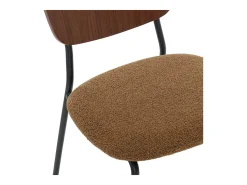 Sillas loop texturizada, set de 2 mostaza