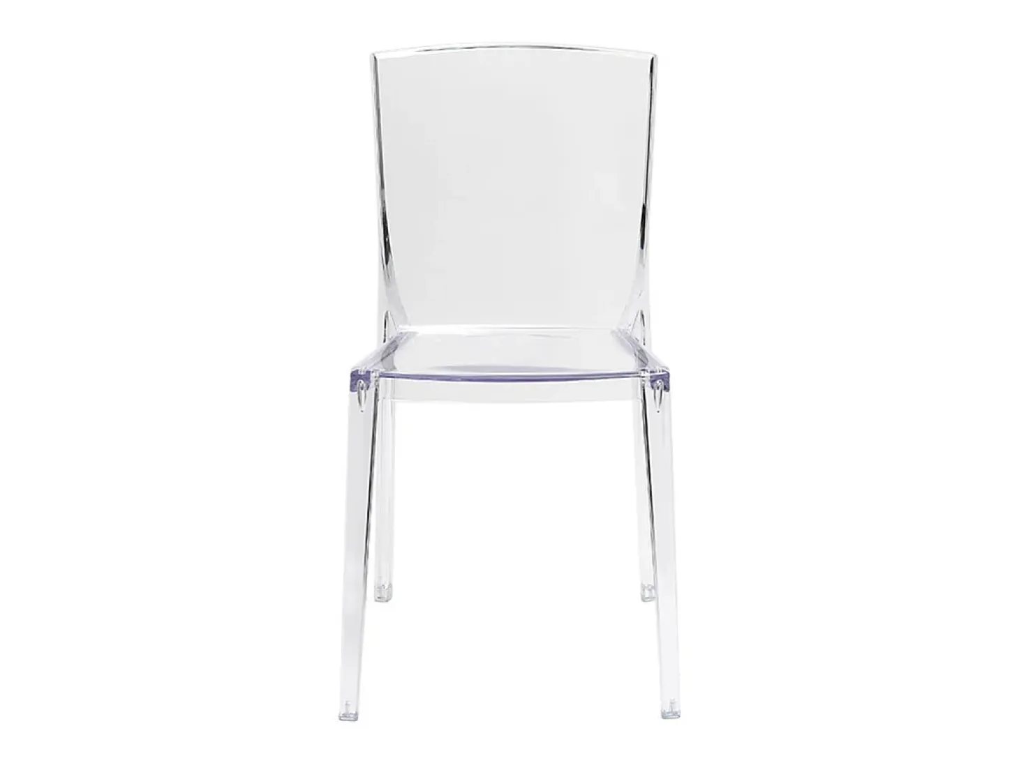 Sillas modernas transparentes lote de 2 ISLAND