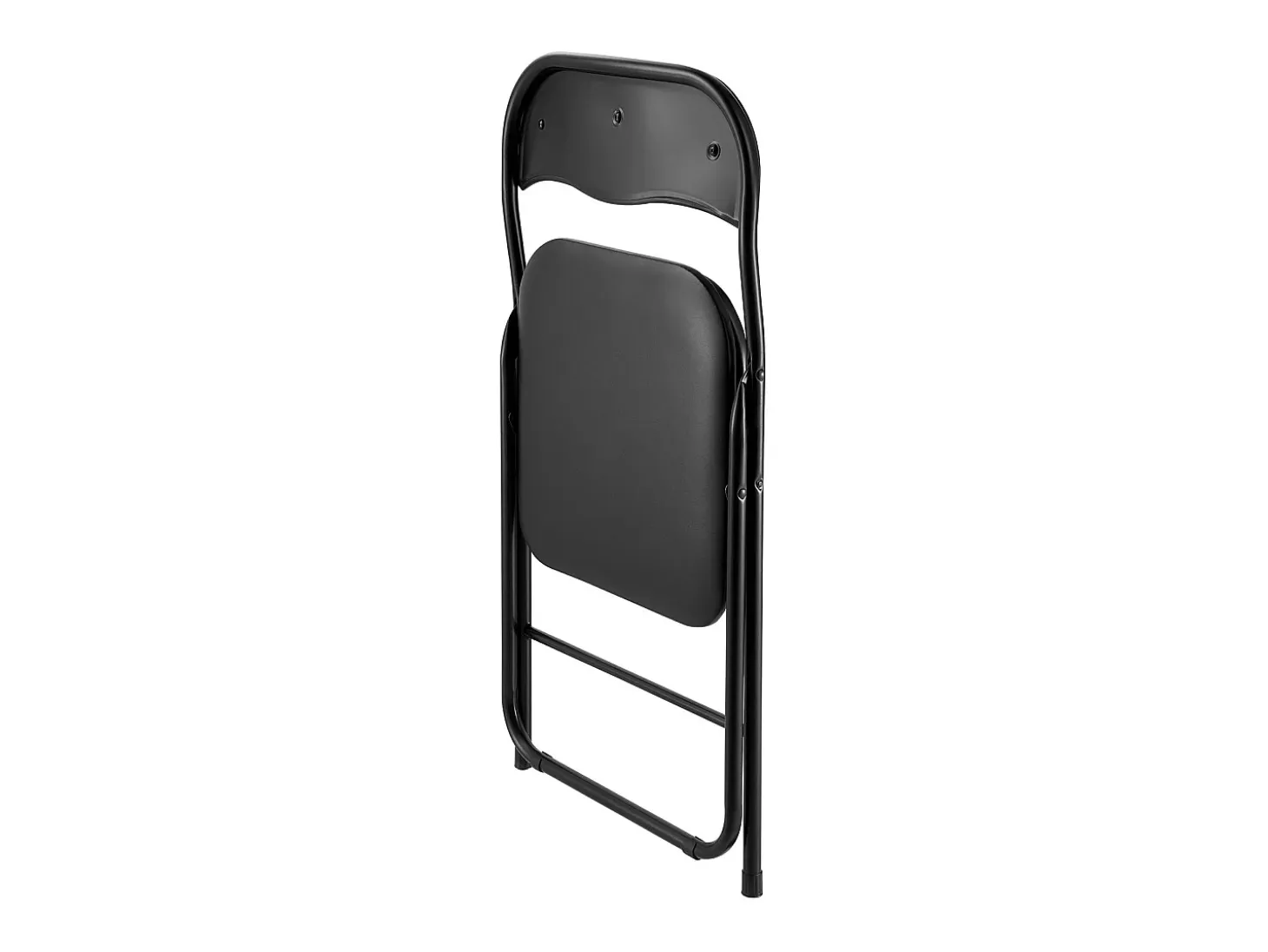 Sillas Plegables Portátiles SucceBuy Lote de 4, Sillas de Comedor en Ecocuero con Estructura de Metal y Asiento Acolchado, Asientos Apilables