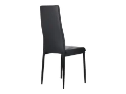 Sillas SucceBuy Comedor Modernas, Juego de Sillas de Cocina de Cuero 4PCs, Cojines Gruesos y Patas de Metal, Mueble Auxiliar Poco Voluminoso