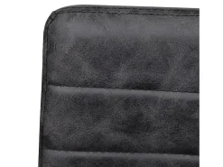 Sillas voladizas de comedor 6 unidades cuero sintético negro