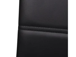 Sillas voladizas de comedor 6 unidades cuero sintético negro