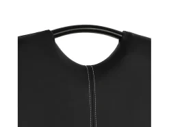 Sillas voladizas de comedor 6 unidades cuero sintético negro