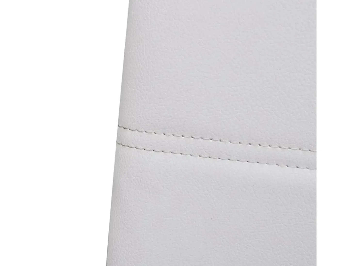 Sillas voladizas de comedor 4 unidades cuero sintético blanco
