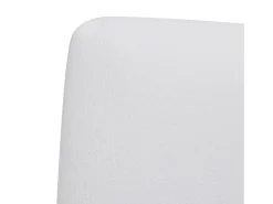Sillas voladizas de comedor 4 unidades cuero sintético blanco