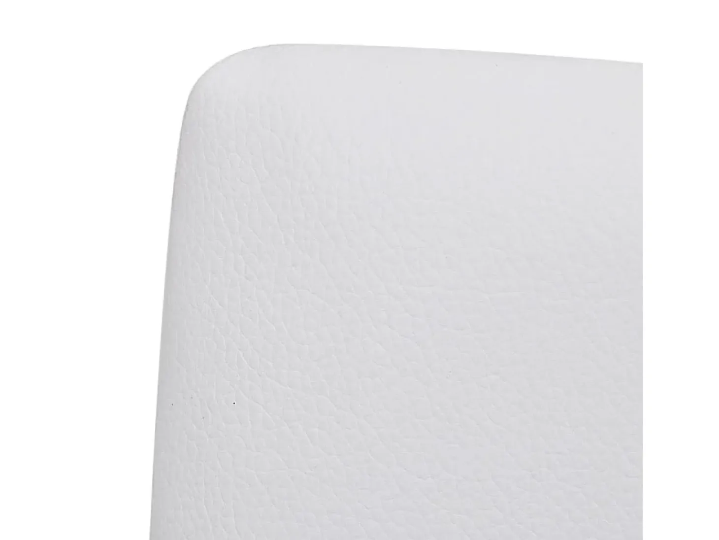 Sillas voladizas de comedor 4 unidades cuero sintético blanco
