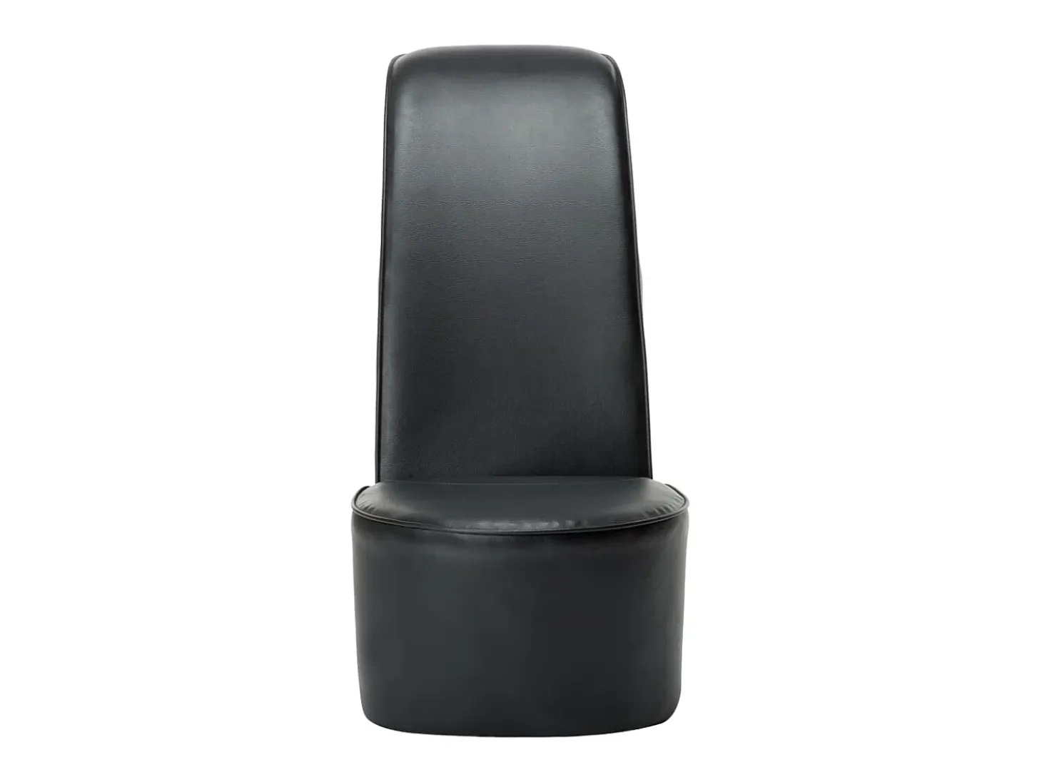 Sillón con forma de zapato de tacón cuero sintético negro ES54002