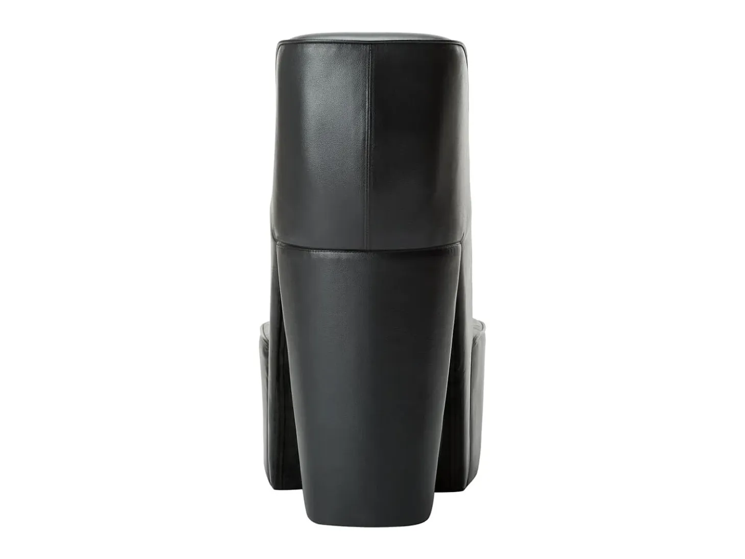 Sillón con forma de zapato de tacón cuero sintético negro ES54002