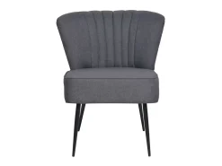 Sillón de cóctel tela gris oscuro ES59466