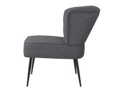 Sillón de cóctel tela gris oscuro ES59466